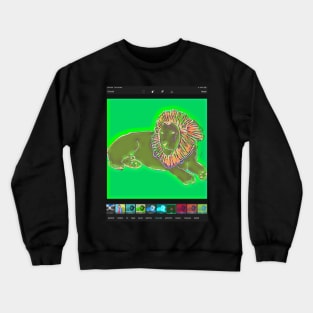 Lion green Crewneck Sweatshirt